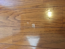 床へこみ　修理前